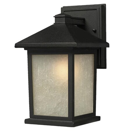 Z-Lite Holbrook Outdoor Wall Light, Black And White Seedy 507B-BK